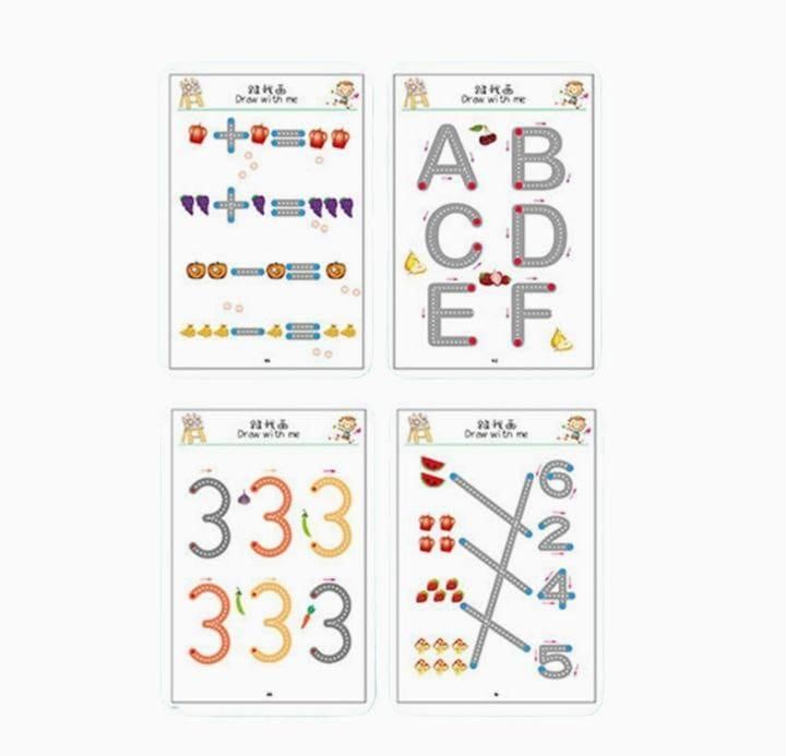 Writing Copybook Kit for Preschool Kids – Magic Ink, Letters, Numbers & More
