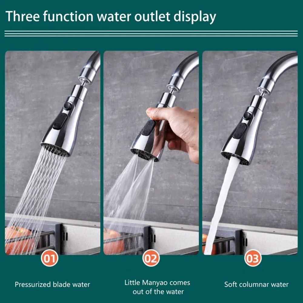 Make Dishwashing Effortless with 3-Mode Kitchen Sink Faucet!