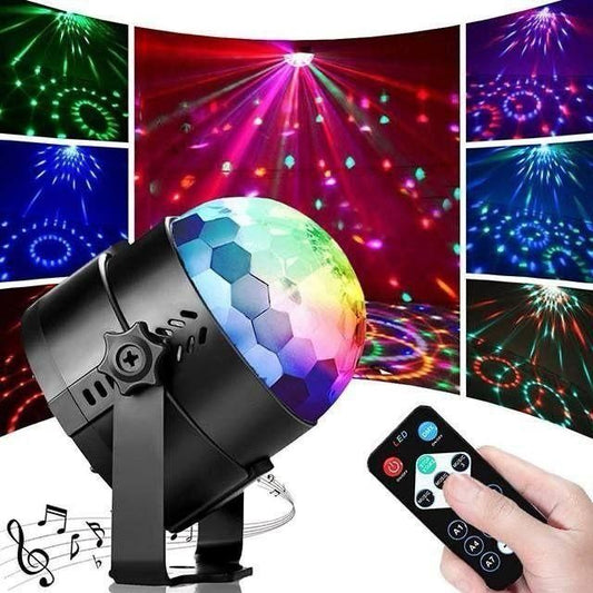 DJ Party Disco LED Light – Music Activated RGB Stage Lighting for Home & Events