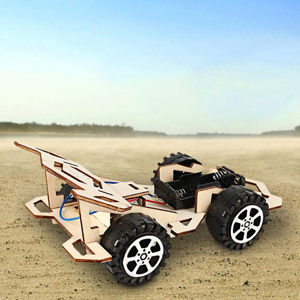 Wooden  Electric Car Craft for Kids – DIY Building Kit for Creative Play