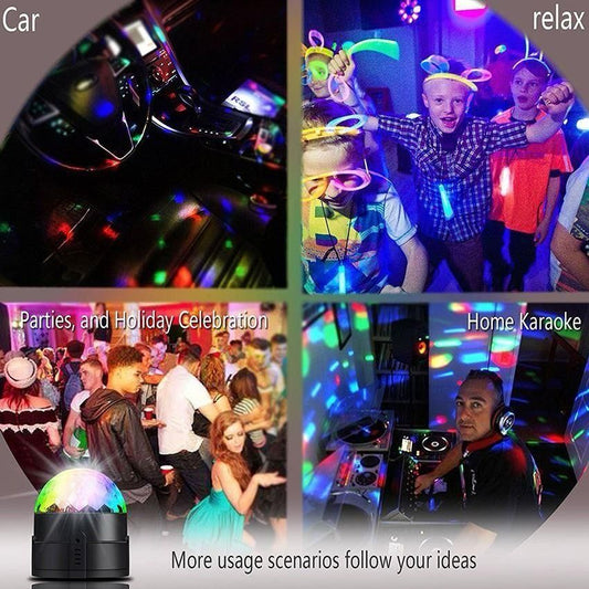 DJ Party Disco LED Light – Music Activated RGB Stage Lighting for Home & Events