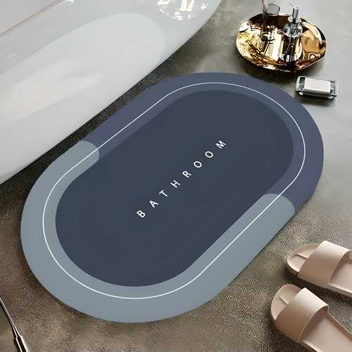 Water Absorbing Bath Mat – Soft, Fast Dry & Anti-Skid Floor Mat