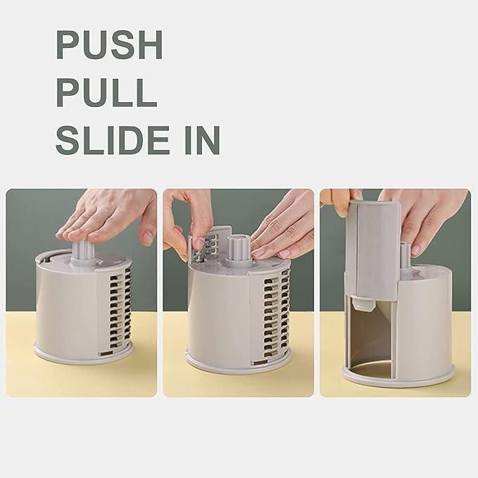 Multifunctional 7-in-1 Vegetable Slicer & Mandoline Cutter with Basket