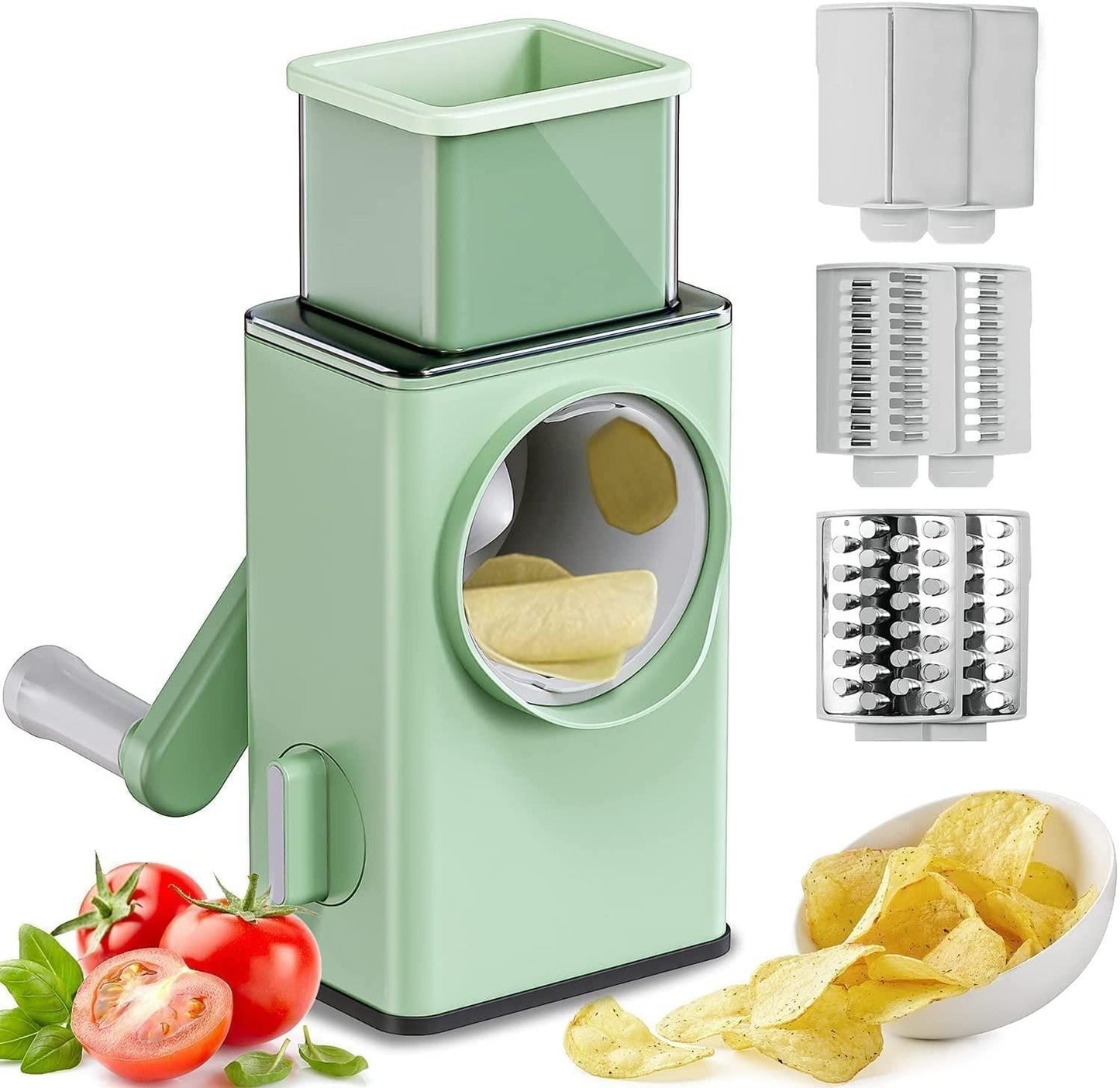 Multifunctional 7-in-1 Vegetable Slicer & Mandoline Cutter with Basket
