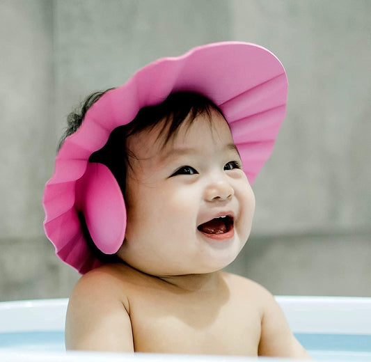 Baby Adjustable Shower Cap (Pack of 2) Pack Safe Bathing Cap for Eye Protection