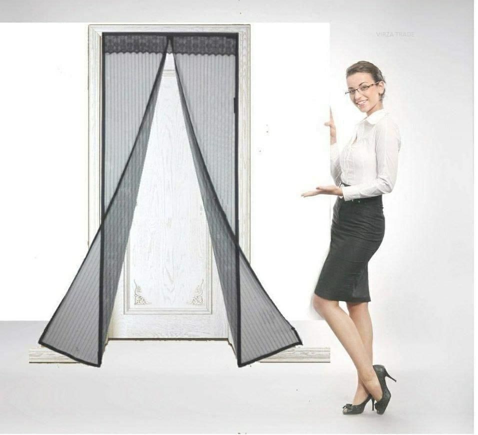 Anti-Mosquito Door Curtains with Magnetic Closure – Foldable Insect Screen for Doors