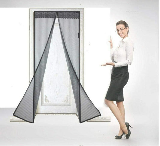 Anti-Mosquito Door Curtains with Magnetic Closure – Foldable Insect Screen for Doors