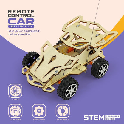 Wooden  Electric Car Craft for Kids – DIY Building Kit for Creative Play