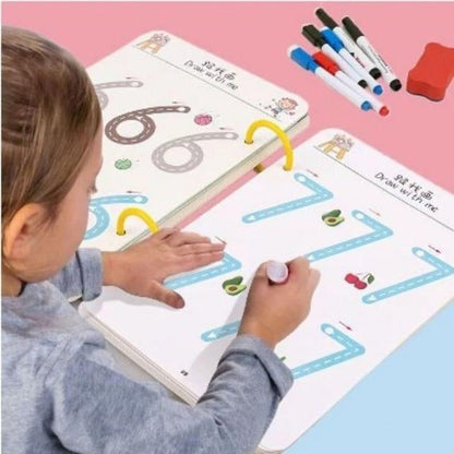 Writing Copybook Kit for Preschool Kids – Magic Ink, Letters, Numbers & More