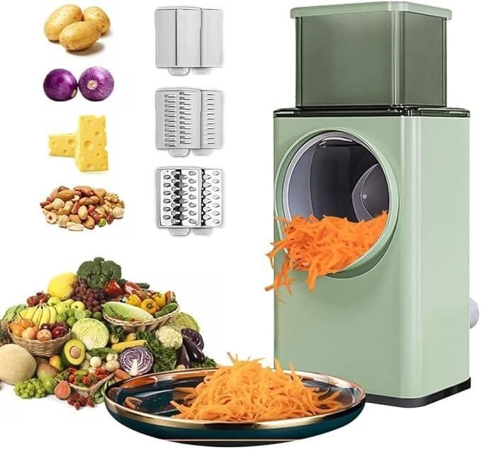 Multifunctional 7-in-1 Vegetable Slicer & Mandoline Cutter with Basket