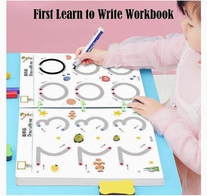 Writing Copybook Kit for Preschool Kids – Magic Ink, Letters, Numbers & More