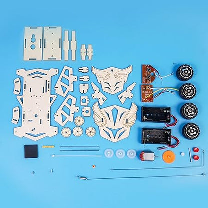 Wooden  Electric Car Craft for Kids – DIY Building Kit for Creative Play