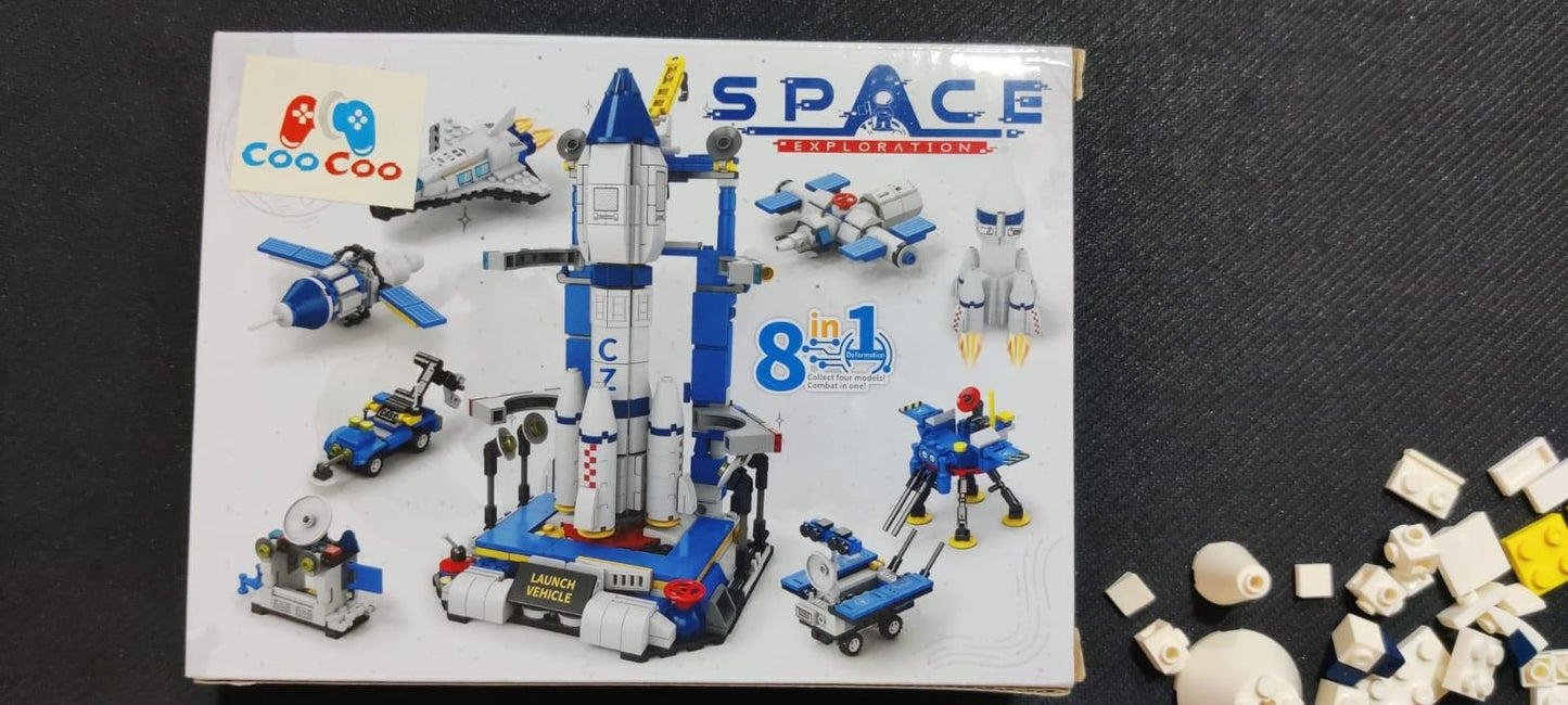 Creative Space Explorer Kit – 8-in-1 Building Blocks for Kids to Learn & Focus
